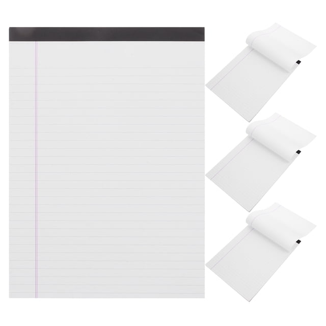 Miangastore 4Pcs College Ruled Legal Pads Lined Notebook Paper Thick for Students Professionals Letter Size