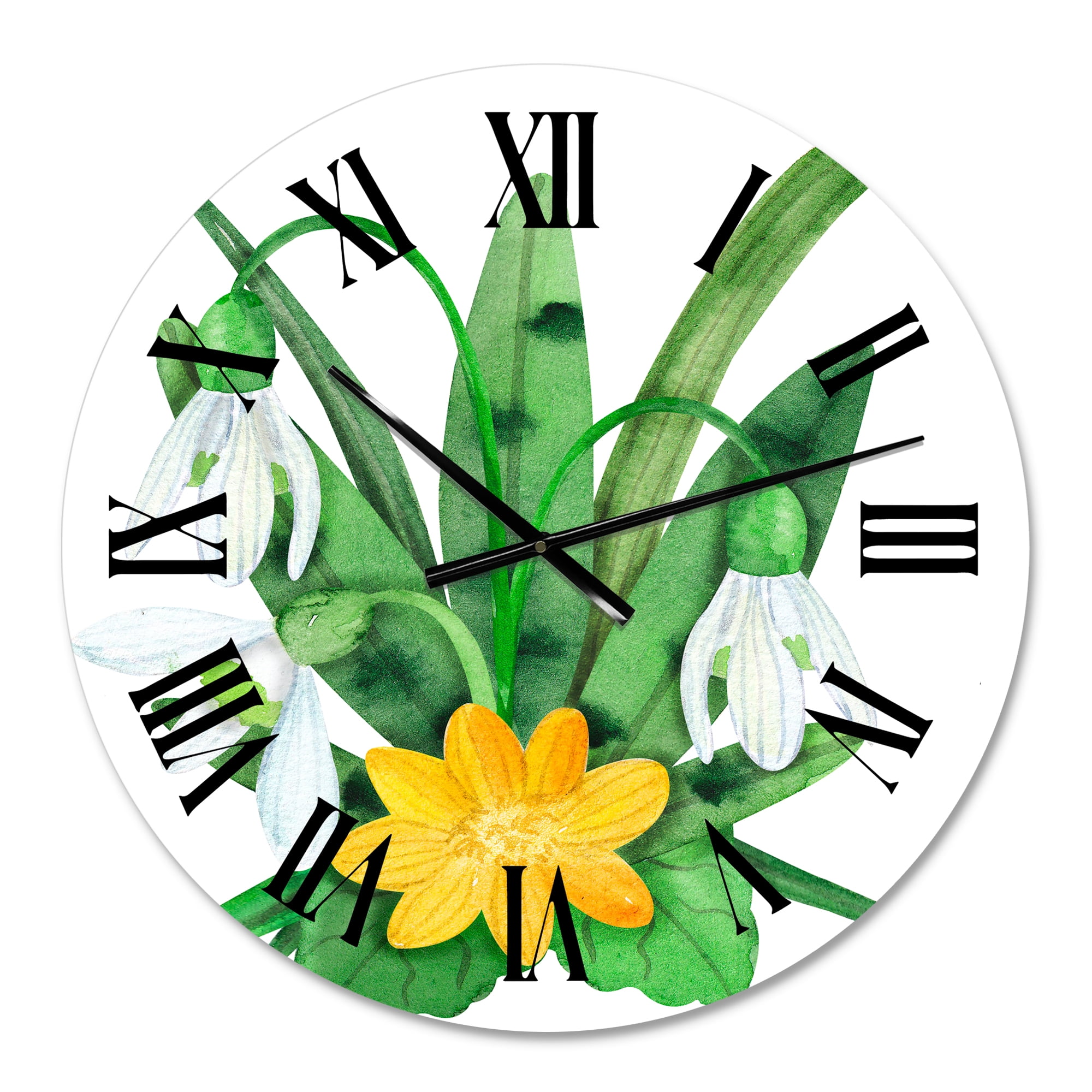 Designart 1 in Quartz Traditional Wall Clock