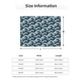 thumbnail image 5 of Fuzoiu A Japanese Great Wave Print Flannel Blanket,Throw Blanket,Flannel Home Decor,Fleece Bed Blankets,Cozy Soft Blanket for Bed, Sofa, Camping, and Travel-40"x30", 5 of 6