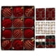 thumbnail image 2 of 12 piezas de 6 cm de bolas de Navidad de color rojo vino para decoración de árbol de Navidad, colgante de esferas de Navidad para Año Nuevo, bolas de terciopelo 2025, 2 of 5