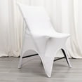 thumbnail image 4 of BalsaCircle White Premium Spandex 3 Way Open Arch Stretchable Folding CHAIR COVER Party Events Decorations Supplies, 4 of 8