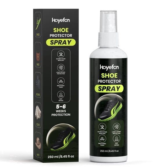 Shoe Protector Spray -8.45 fl oz Rain & Stain Waterproof Nano Protection for Sneaker, Leather, Nubuck, Suede & Canvas