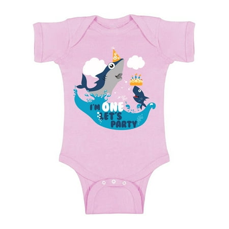 

Awkward Styles Cute Shark Gifts for 1 Year Old Shark Birthday 1st Birthday Outfit for Baby Boys and Baby Girls Cute Birthday Gifts Shark Clothes First Birthday Bodysuit Short Sleeve for Newborn Baby