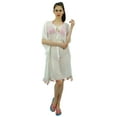 thumbnail image 4 of Bimba Sheer Kimono Kaftan Beach Cover-Up For Womens With tassel Details, 4 of 9