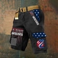 thumbnail image 6 of Independence Day Shorts for Men 2026 Summer Casual Us Flag Print Straight Leg Cargo Shorts with Pockets, 6 of 6