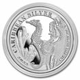 thumbnail image 3 of 2022 Barbados 1 oz Silver Caribbean Seahorse BU, 3 of 4