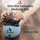 thumbnail image 4 of Balón medicinal Aeromat Elite Mini con pesas rusas, 6 cm, 6 kg, negro, 4 of 6