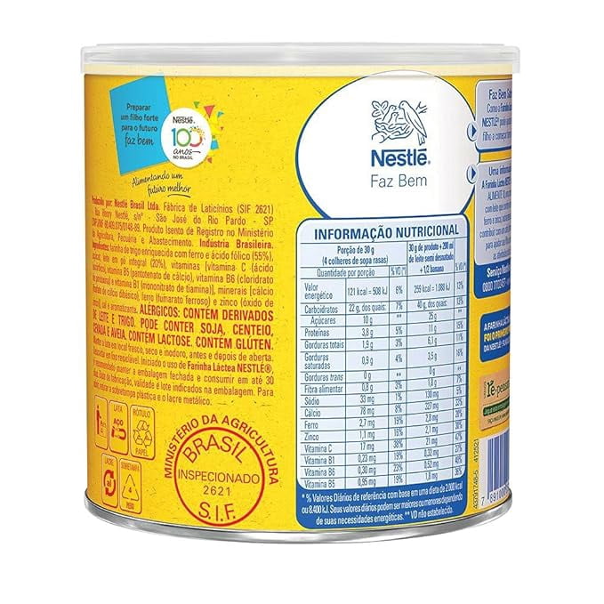 Lactea Cereal Flour Nestle 0.79 lb| Nestle Farinha Lactea 360G