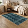thumbnail image 2 of ODIKA 5'x7' Washable Area Rug Easy Care, Non-Shedding, Pet Friendly, Lime Crisp Striped Geometric Stepped Bands Structured Layout for Small Living Room, Bedroom, 2 of 7