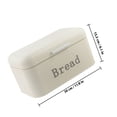 thumbnail image 2 of unbranded Bread Box De Metal Beige Para Countertop Que Mantiene Pan Fresco Y De Cocina, 2 of 8
