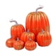 thumbnail image 1 of 7 calabazas falsas, pequeñas verduras artificiales para Halloween, hogar y otoño. Oro naranja, 1 of 6