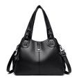 thumbnail image 3 of Bolsos de mano de piel auténtica suave para mujer, bolso de hombro vintage, bolso de mano de diseñador de lujo para mujer, bolsos de mano de gran capacidad, Sac A Main, 3 of 5
