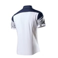 thumbnail image 3 of Camisas Elvqul de Caballero Manga Corta Economicas de Color Sólido Abotonada Algodón Solapa Blanco, 3 of 6