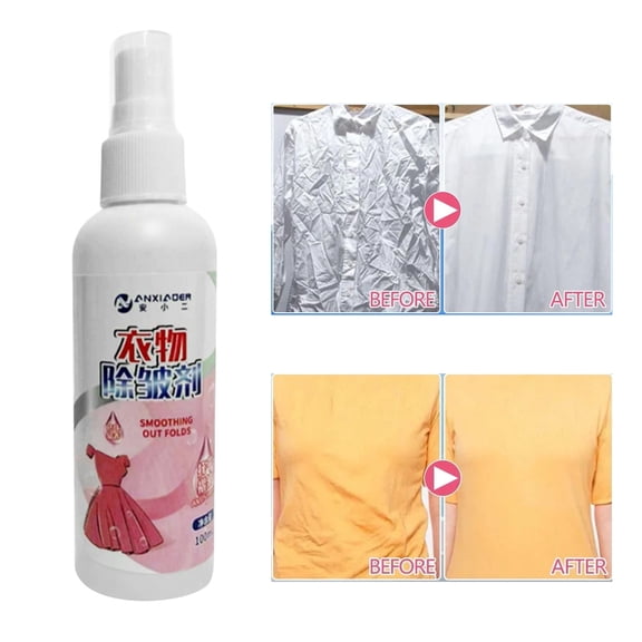 Wrinkle Release Spray, Fabric Spray, Wrinkle Remover, Long-Lasting Performance and Multiple Uses, Easy to Use Structure & Removal, No-Iron Solution for Suits Silk and Linen, 300ml