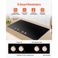 thumbnail image 5 of VEVOR Induction Cooktop, 6600W Electric Countertop Burner, 4 Burner Knob Control Stove, Built-in Induction Cooktop with 12 Temperature Settings, Glass Surface, Auto Shut-Off, 5 of 10