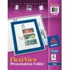 Avery Flexi-View Two-Pocket Polypropylene Folders, Navy/Translucent, 50-Sheet Capacity, 2 Folders (47846)