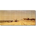 thumbnail image 1 of Ceramic Tile Mural-Sanford Gifford Waterfront Painting 330. 42" w x 18" h using (21) 6 x 6 ceramic tiles, 1 of 3