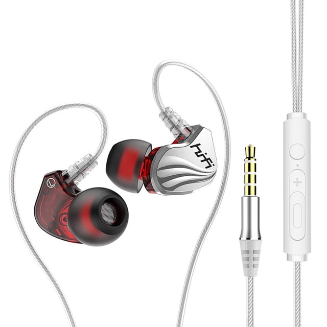 Mistaha S2000 HIFI 6D Surround Sound Headphones 3.5mm Wired Sweatproof Sports In-ear Earbud with Memory