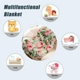 thumbnail image 5 of Rose Throw Blanket for Kids Small Spring Summer Floral Blanket Girls Boys Child Baby Bed Soft Fuzzy Plush Fleece Blanket Pink Flower Couch Sofa Decorative Blanket 40x50, 5 of 6