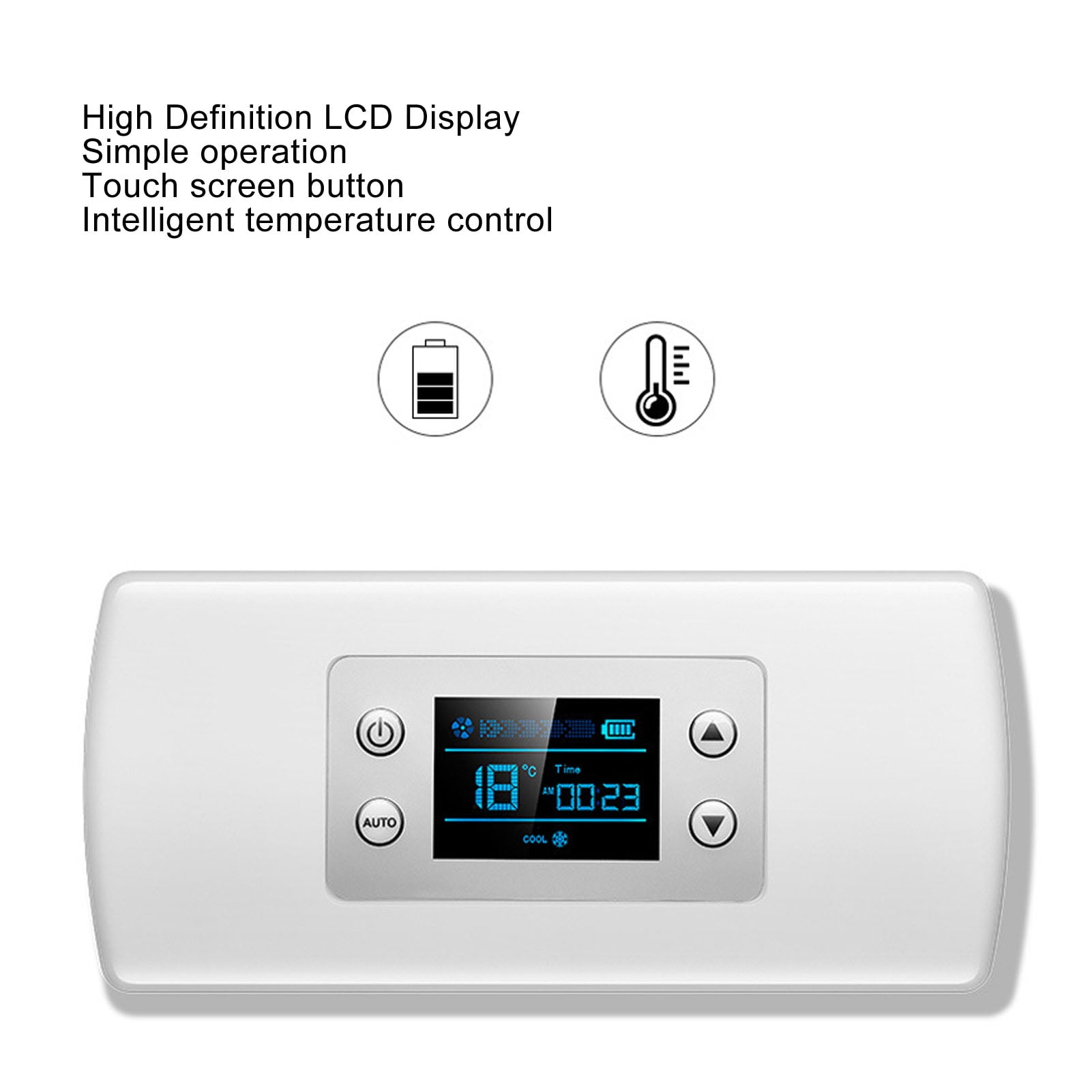 LAZIOEGR Insulin Cooler Box Travel Refrigerator Rechargeable Portable Mini Fridge for Medication Breast Milk Constant Temperature LCD Display Diabetic Supplies Car Home Use 10.63 inches / 27 cm