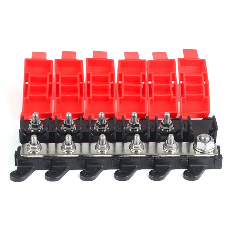 Blade Fuse Block Panel Car Boat 12 Way Power Distribution LED Indicator Holder E - Foto 7