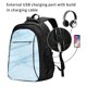 thumbnail image 2 of Balery Blue Marble Mochila con carga USB para hombre y mujer - Mochila impermeable y antirrobo para laptop con puerto USB para viajes, trabajo, 2 of 7