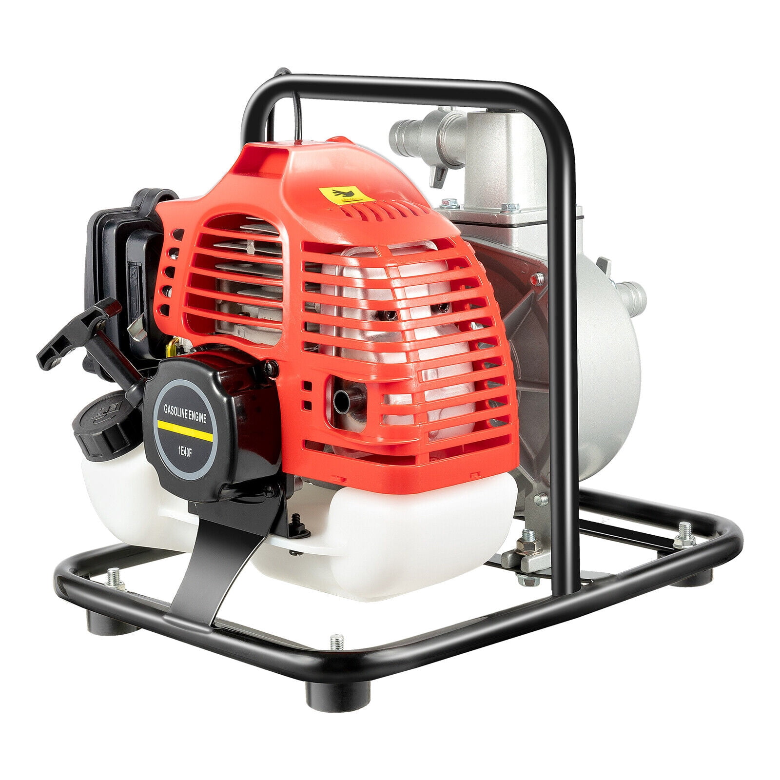 Water Pump, 43CC 2-Stroke Gas Water Pump, 2 HP Engine with 1 Inch Inlet Outlet, Max Flow 8 m³/h, Max Head 98.4 ft, for Irrigation, Pond, Pool, Flood Water Transfer, Portable and Durable