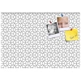thumbnail image 2 of PinPix 27x19 Custom Cork Bulletin Board Modeco Hex Black Poster Board Has a Fabric Style Canvas Finish, Framed in Modeco Hex Black, by ArtToFrames (PinPix-1539), 2 of 5