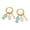 Gold-D, variant on Gold Plated Stainless Steel Conch Seashell Natural White Jade Dangle Earrings for Women, Ocean Beach Jewelry Gift