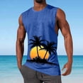 thumbnail image 6 of Hilenly Mens Summer Beach Tank Top Tropical Hawaiian Palm Tree Print Sleeveless Shirts Muscle Tee Vacation Shirts, 6 of 6