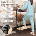 thumbnail image 3 of Bed Step Stool with Handle for Elderly & Adults, Bedside Safety Step Stool for High Beds, Bathtub, Cars, Sturdy Handrail Support Foot Stool for Seniors, Handicap, 3 of 6