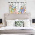 thumbnail image 3 of Easter Eggs Kitchen Curtains Window Panels, Spring Flowers Eucalyptus Leaves Wooden Grain Insulated Window Treatment Curtain, Grommet Curtains for Bedroom/Living Room/Bathroom, 2 Piece 52"Wx45"L, 3 of 8