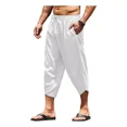 thumbnail image 1 of Pants Hombre, Pants De Lino Cordón En La 3/4 Shorts, 1 of 8