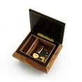 thumbnail image 2 of Gorgeous Natural Wood Tone Butterfly and Daisy Inlay Music Box - American Dream, The, 2 of 2
