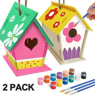 Wooden Puppet Craft Kit Children Make Your Own Kids Activity Painting Pack  of 2 – The Toys Center