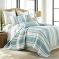 thumbnail image 2 of Levtex Home - San Sebastian Quilt Set - Full/Queen Quilt + Two Standard Pillow Shams - Sea Life - Taupe, Aqua Blue, White - Quilt Size (88x92in.) and Pillow Sham Size (26x20in.) - Reversible - Cotton, 2 of 6