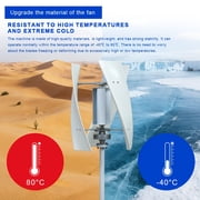 Home vertical-axis wind turbine generator with 24V voltage, rated at 1000W,  with a free MPPT controller. Suitable for various scenarios such as camping, RVs, rooftops, etc. Low wind speed start