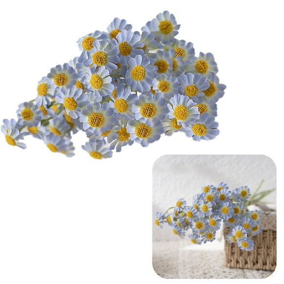 Home Decoration Artificial Daisy Flowers Bouquet Faux Silk Tiny Daisy Flowers For Home Garden Vase Decor
