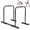 1 Side Locked,Black, variant on BarefHaven Adjustable Dip Bar, Heavy Duty Parallette Push Up Stand with 660 LBS Capacity, Anti-Slip Foam Grips, Portable Fitness Workout Dip Station for Home Gym, Calisthenics
