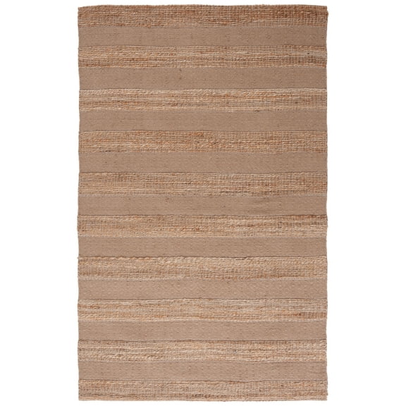 SAFAVIEH Natural Fiber Wenonah Striped Area Rug, Taupe/Natural, 5' x 8'