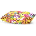 thumbnail image 4 of Happy Sweet Halloween Velvet Oblong Lumbar Plush Throw Pillow Cover/Shams Cushion Case - 20x36in - Decorative Invisible Zipper Design for Couch Sofa Pillowcase Only, 4 of 7