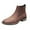 Brown, variant on Leozcaa Western Cowboy Boots for Men Square Toe Chelsea Boots Ankle Cowboy Boots Casual Retro Short Boots