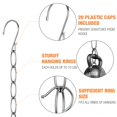 thumbnail image 3 of Colgador de cadena para ropa, paquete de 10 unidades, organizador de armario NiHome, de metal, 3 of 8
