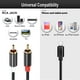 thumbnail image 2 of Adaptador auxiliar de audio con cable RCA para iPhone, cable auxiliar con divisor en Y de 2 conectores macho para iPhone para amplificadores, coches, sistemas de cine en casa, altavoces y más, 2 of 8