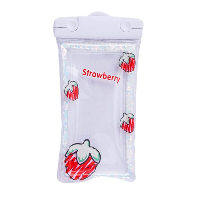 TISHITA HILABEE Waterproof Phone Case,Universal Large Water Resistant Underwater Cell Strawberry Debris