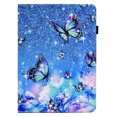 thumbnail image 5 of ELEHOLD for iPad Pro 11" 2022/2021/2020/2018 iPad Air 5/4 10.9",Flip Leather Case Cover with Card Holders Adjustable Kickstand Anti-Slip Elastic Band Shockproof Full Protective Case,Butterfly, 5 of 9