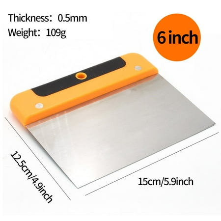 

Stainless Steel Ca Scraper Spatula Chocolate Pastry Cutter Dough Fondant Scraper DIY Baking Ba Bary Kitchen Accessories