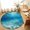Blue, variant on Small Round Rug 3Ft, Summer Ocean Non-Slip Washable Circle Rugs Carpet, Blue Underwater Natural Landscape Waves Indoor Outdoor Rug Floor Mats Throw Runner for Bedroom Living Room Bathroom