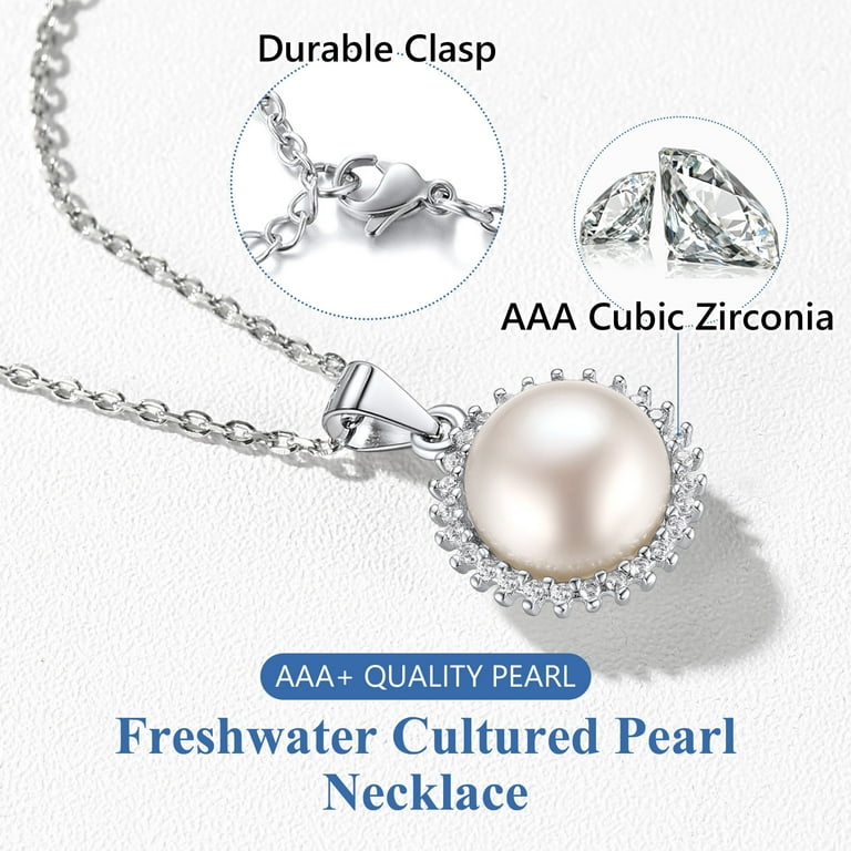 Genuine Freshwater Pearl Bracelet For Women - 6.5-7mm AAA Quality Pearls With Sterling Silver Clasp