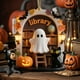 thumbnail image 5 of Uuiauoio Halloween Ghost Ornaments Spooky Cute Hanging Decor for Home Holiday Party Tree Decoration with Lantern and Black Cat Theme, 5 of 6